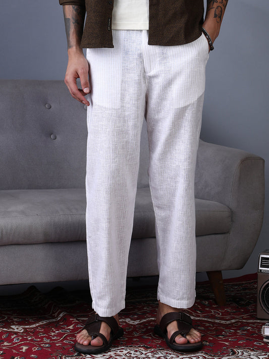 Pinstriped Casual Trousers