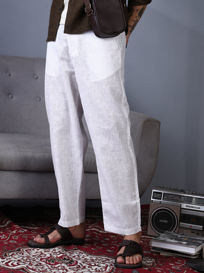 Pinstriped Casual Trousers