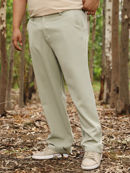 Solid Relaxed Chino Trousers