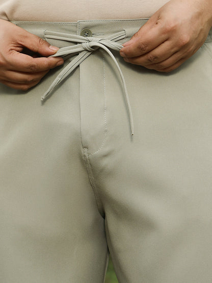 Solid Relaxed Chino Trousers