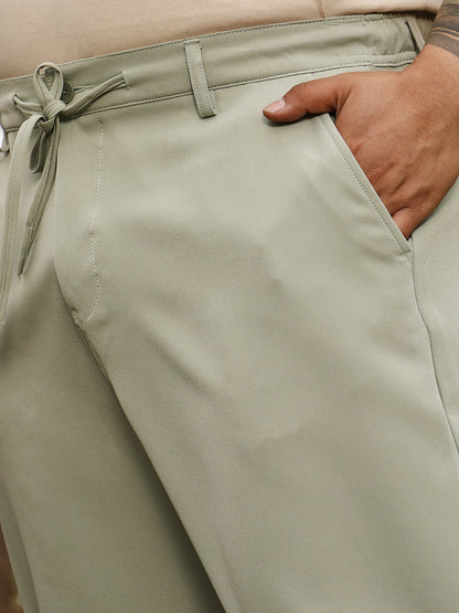 Solid Relaxed Chino Trousers