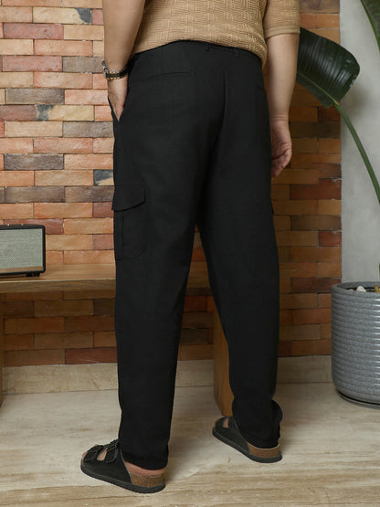 Pleated Utility-Tapered Trousers