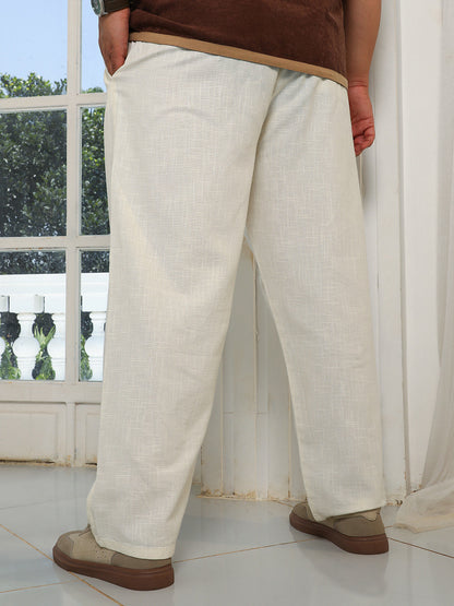 Pleated Extended-Button Trousers