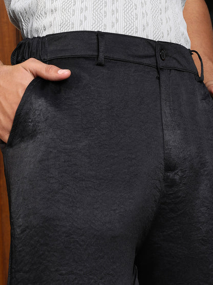 Creased Relaxed-Tailored Trousers