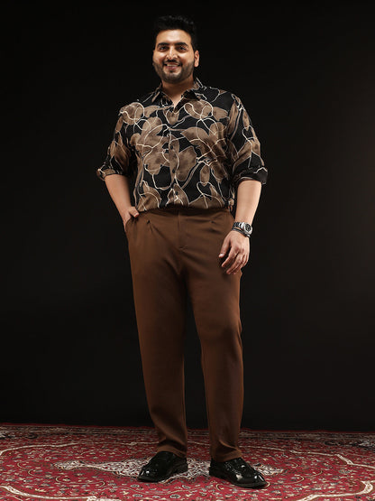 Extended-Waistband Pleated Trousers