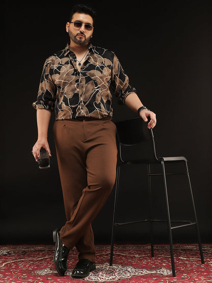 Extended-Waistband Pleated Trousers