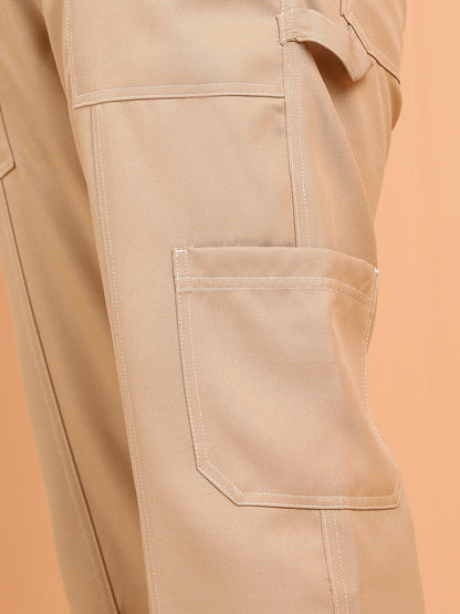 Contrast-Stitch Carpenter Utility Trousers