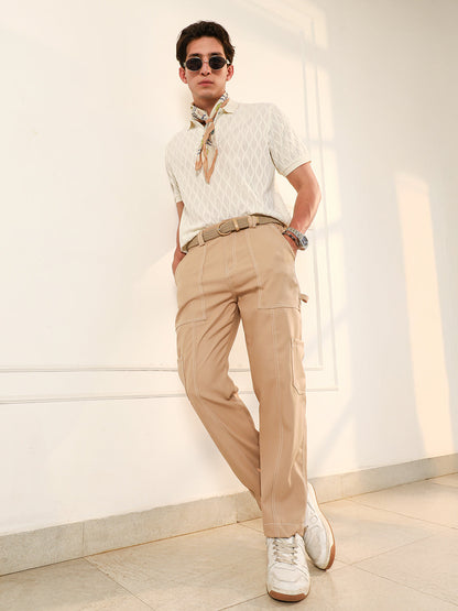 Contrast Stitch Carpenter Trousers