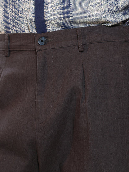 Brown Cotton Trousers