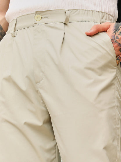 Pleated Parachute Trousers