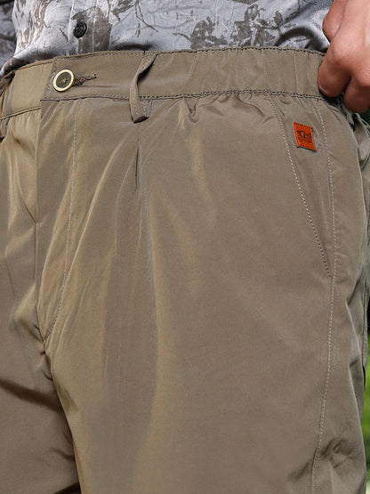 Lightweight - Solid Pleated Tailored Trousers