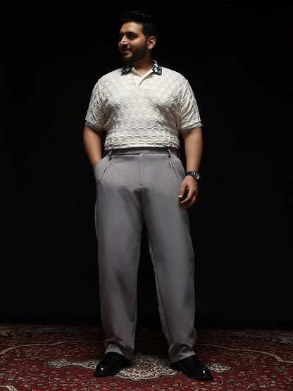 Extended-Waistband Straight Trousers