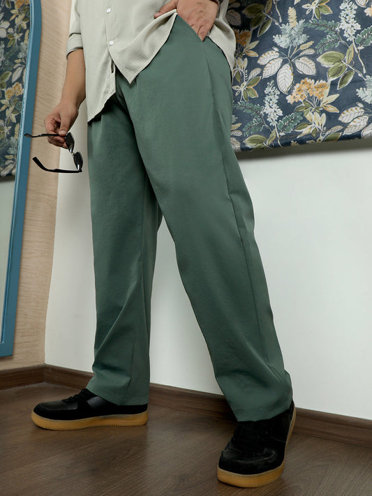 Double-Pleated Tailored Trousers