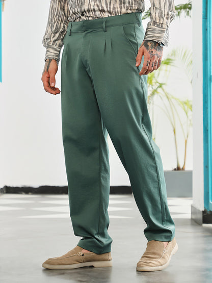 Double-Pleated Tailored Trousers