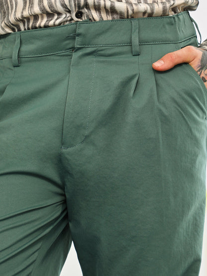 Double-Pleated Tailored Trousers