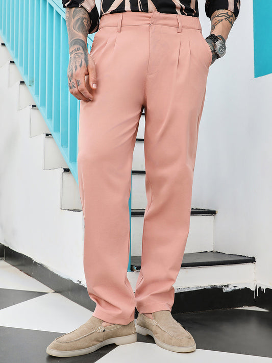 Double-Pleated Tailored Trousers