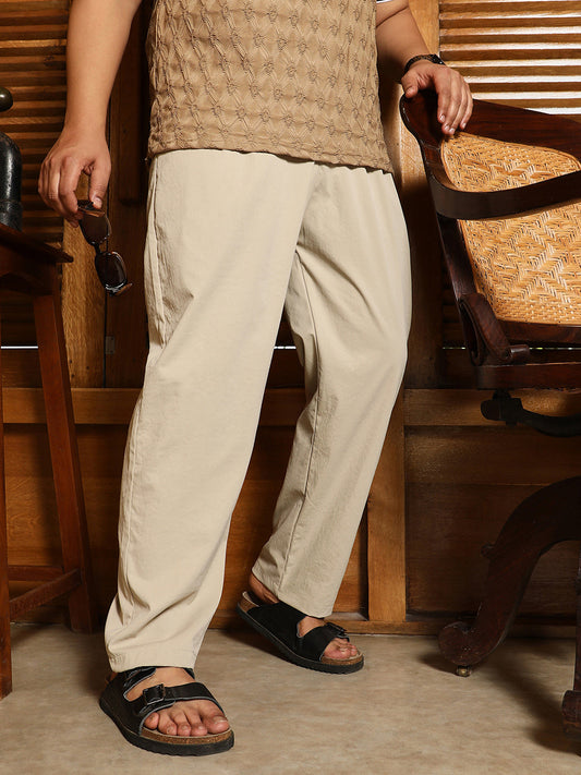 Double-Pleated Tailored Trousers