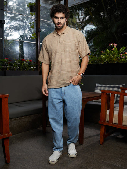 Bohomian Oversized Polo T-Shirt