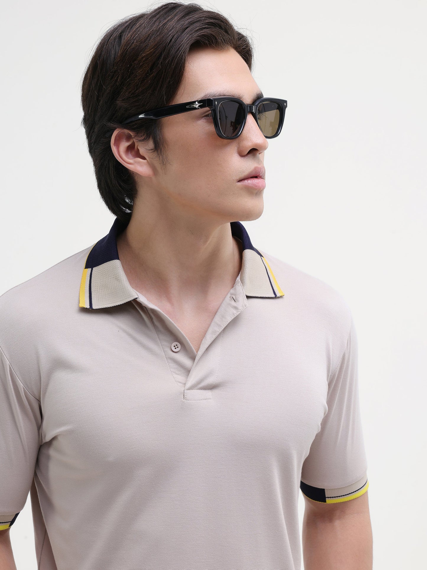 Contrast Collar Regular Fit Polo