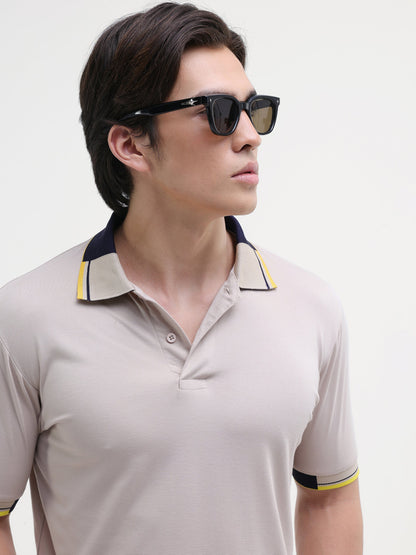 Contrast Collar Regular Fit Polo