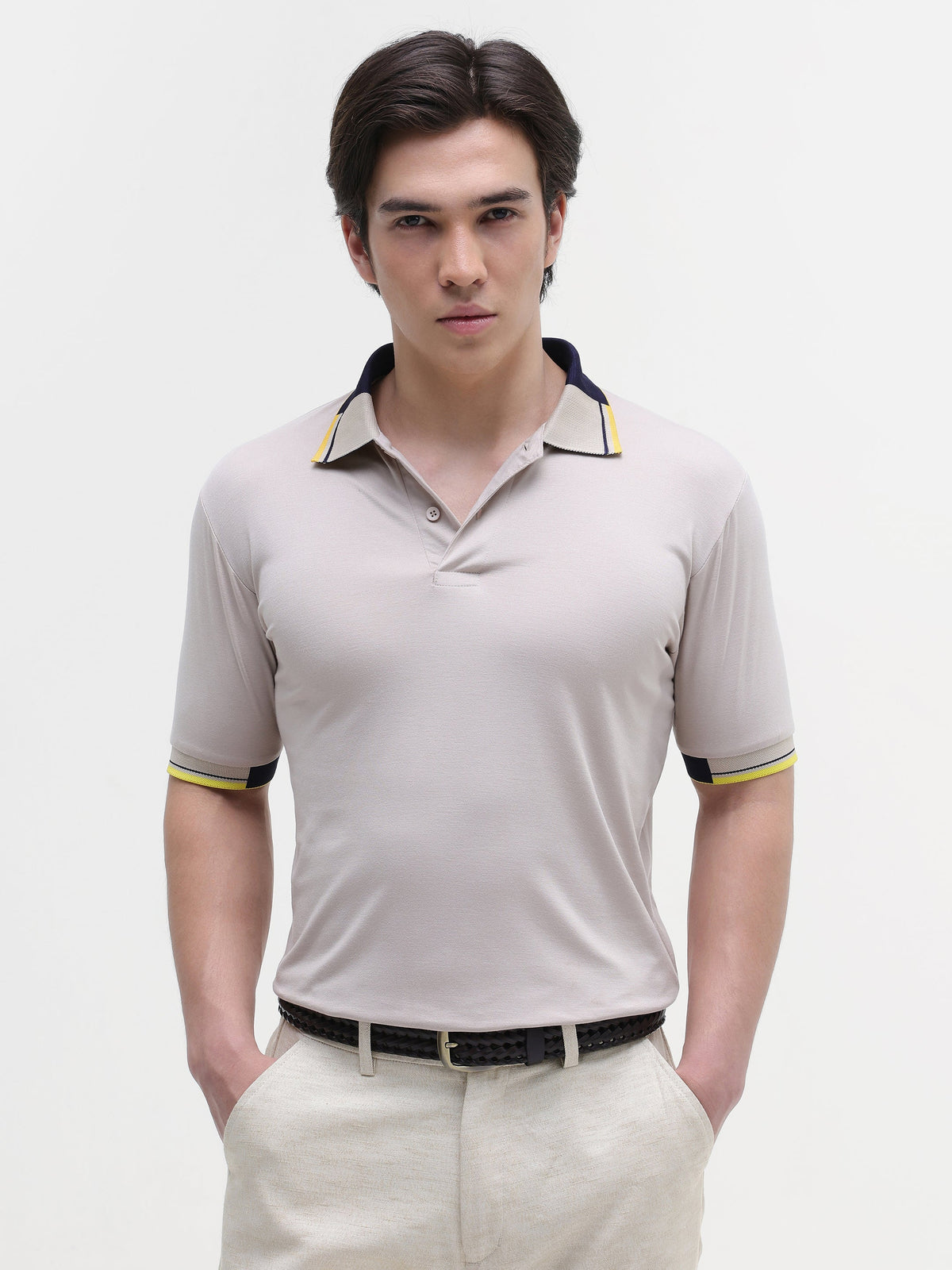 Contrast Collar Regular Fit Polo