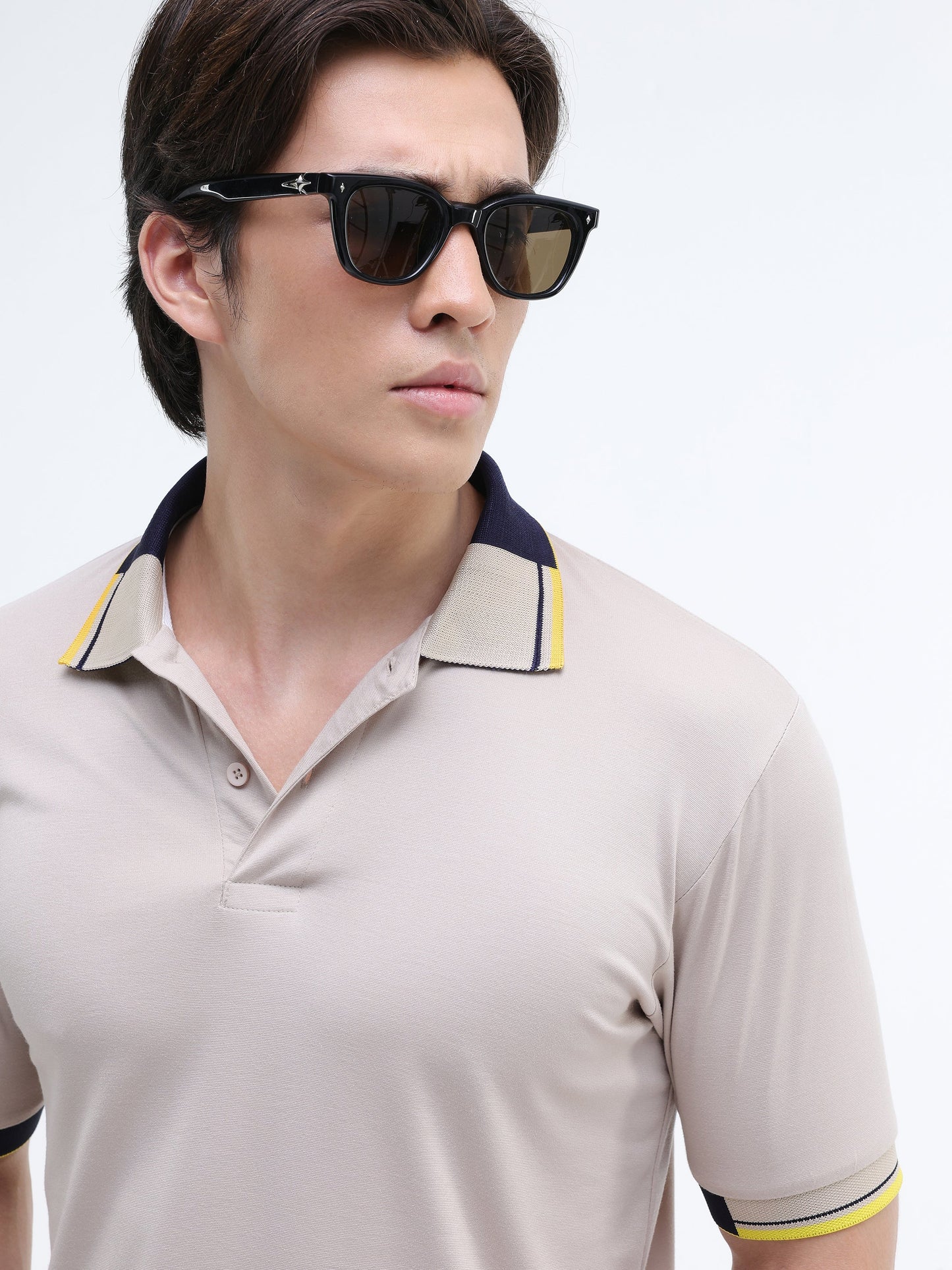 Contrast Collar Regular Fit Polo