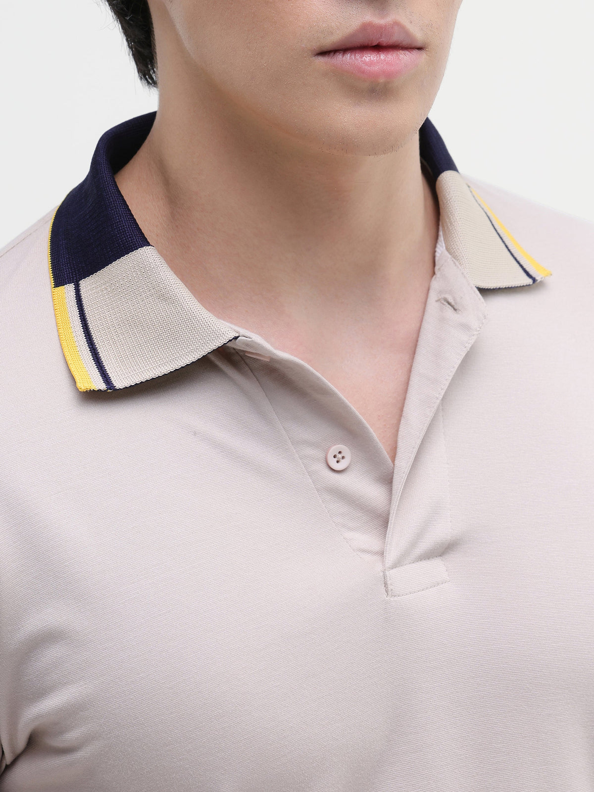 Contrast Collar Regular Fit Polo