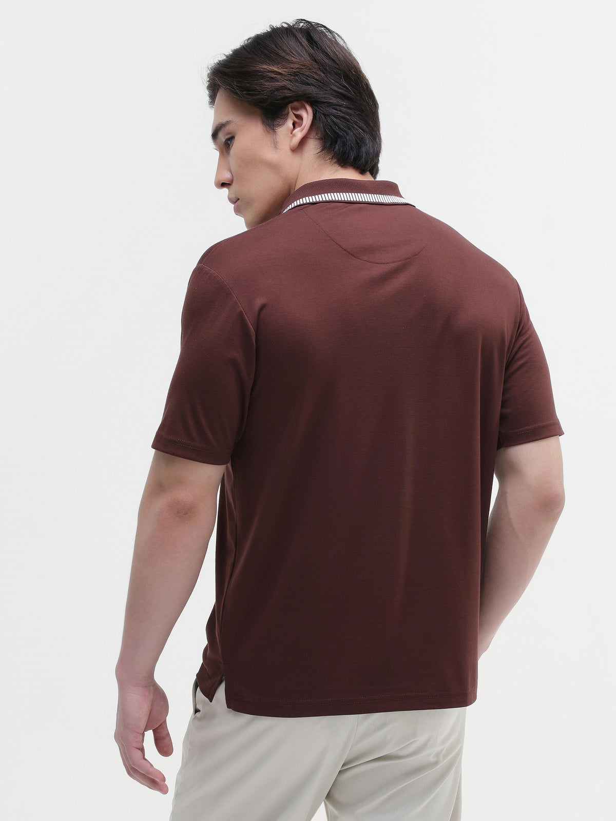Soild Regular Fit Polo