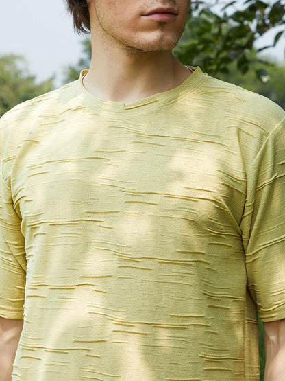 Solid Creased T-Shirt