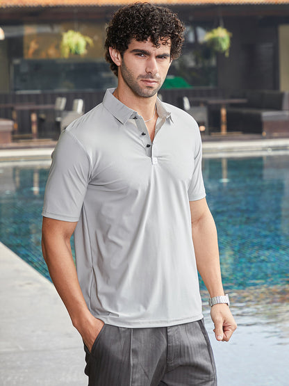 Seamless Waffle Polo T-Shirt