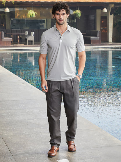 Seamless Waffle Polo T-Shirt