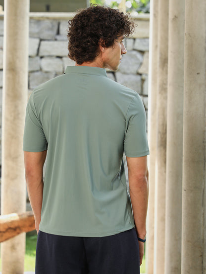 Seamless Waffle Polo T-Shirt