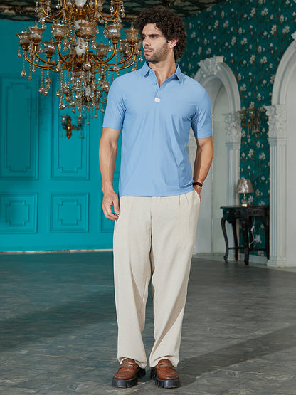 Seamless Waffle Polo T-Shirt