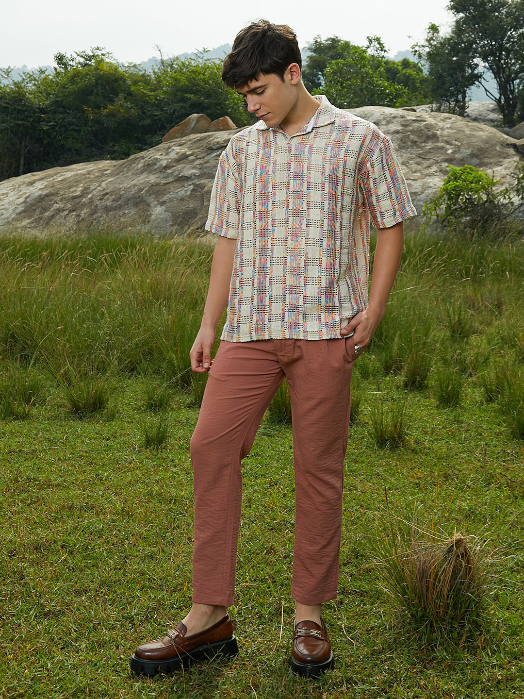Prism Oversized Polo T-Shirt