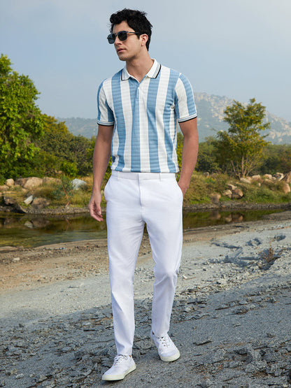 Awning-Striped Polo T-Shirt