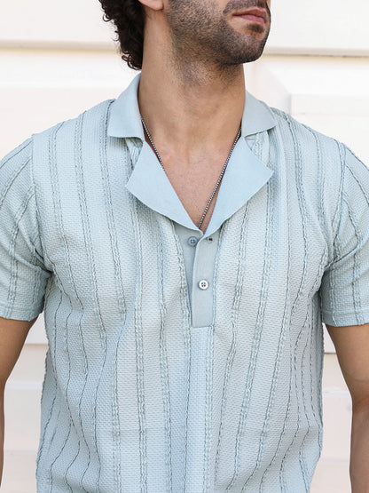 Wicker-Tactile Polo T-Shirt