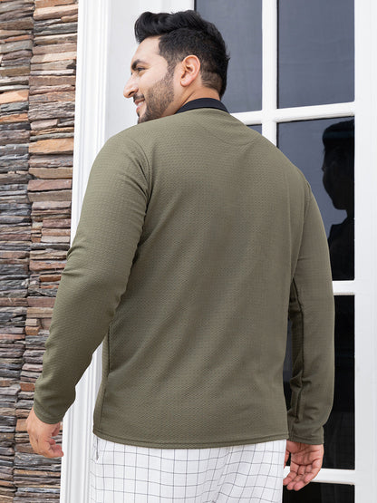 Textured Cuban Polo T-Shirt