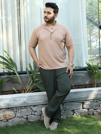 Rope-Tactile Cuban Polo T-Shirt