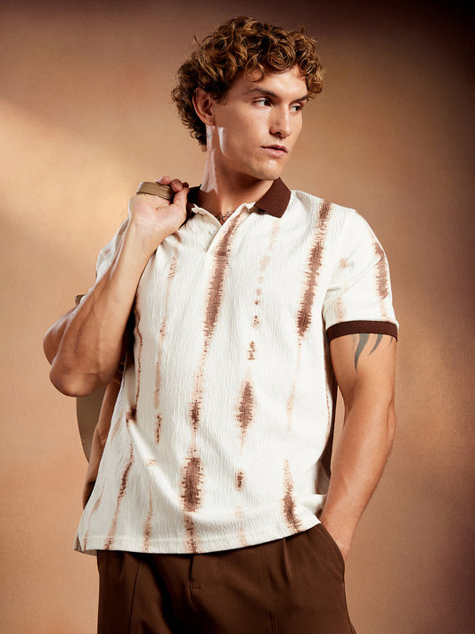 Tie-Dye Tactile Polo T-Shirt
