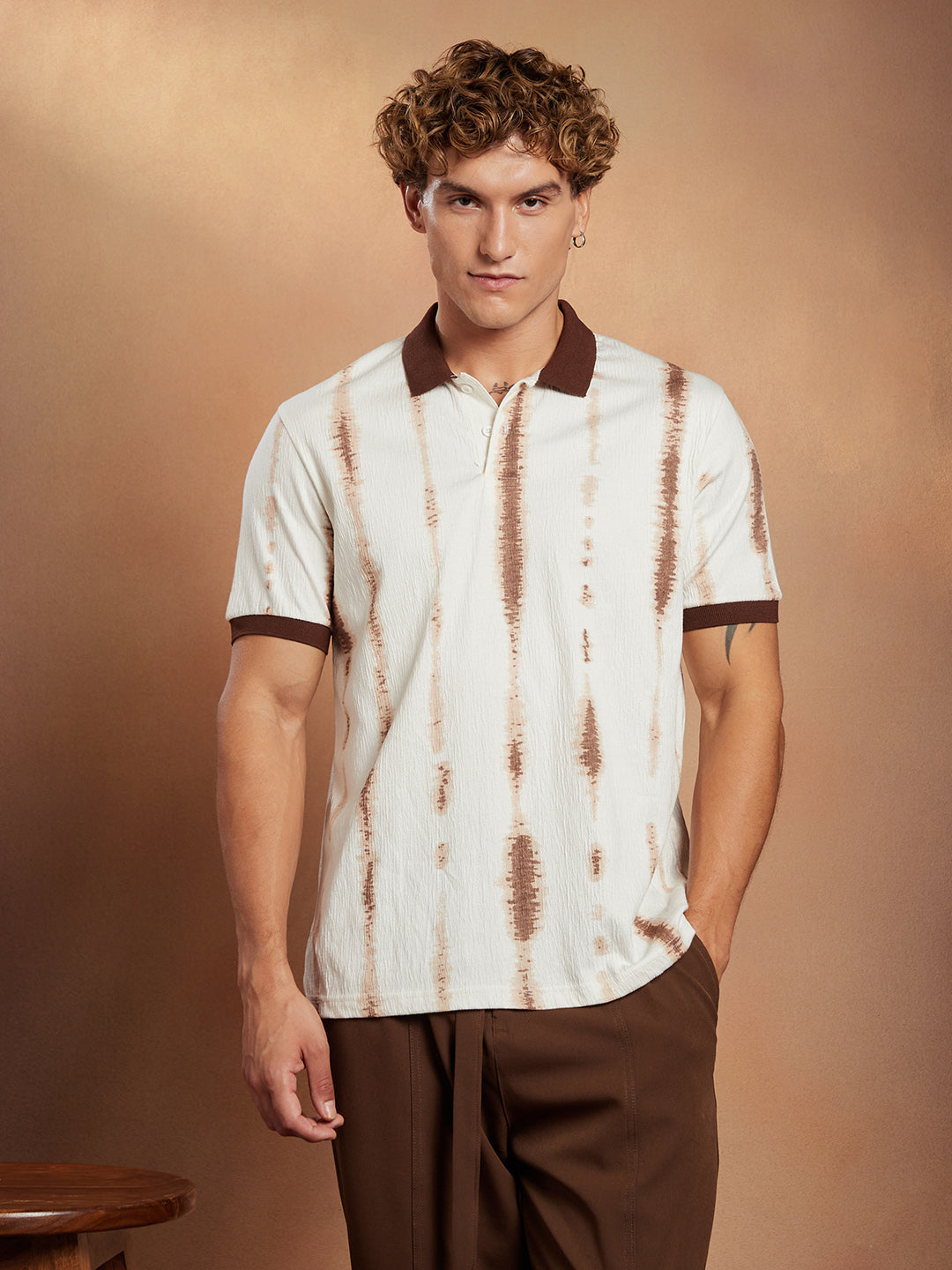 Tie-Dye Tactile Polo T-Shirt
