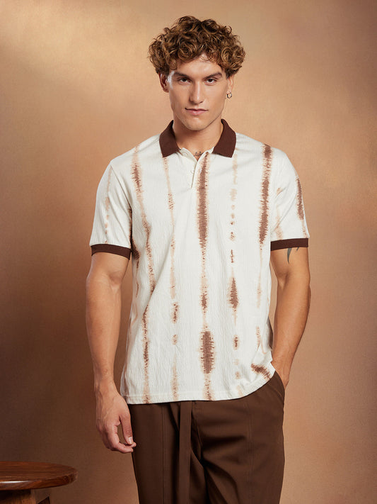 Tie-Dye Tactile Polo T-Shirt