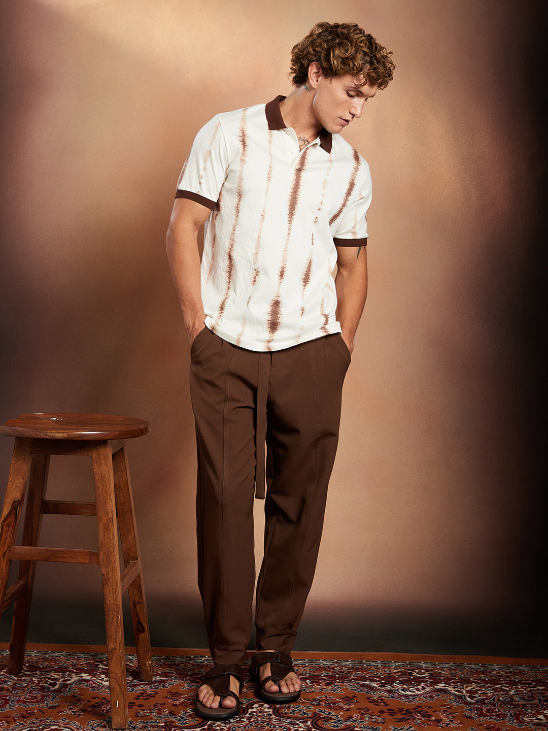 Tie-Dye Tactile Polo T-Shirt