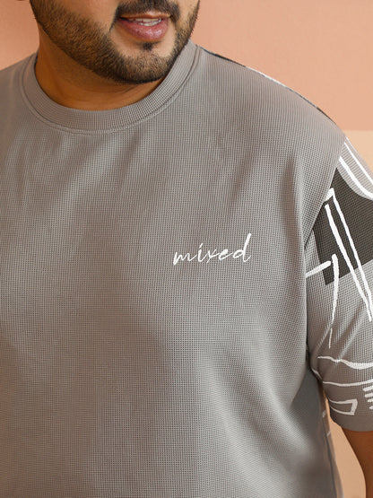 Boxy Folk-Wave T-Shirt