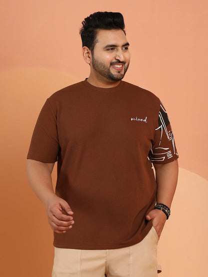 Boxy Folk-Wave T-Shirt