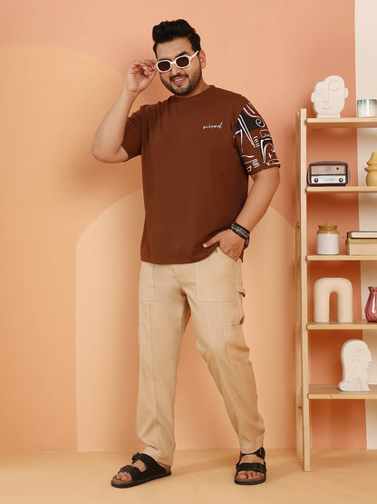 Boxy Folk-Wave T-Shirt