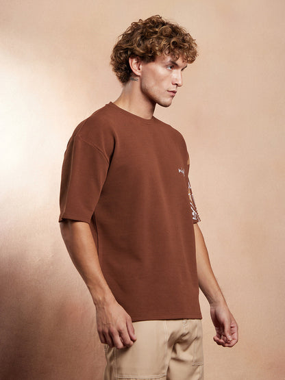 Boxy Folk-Wave T-Shirt