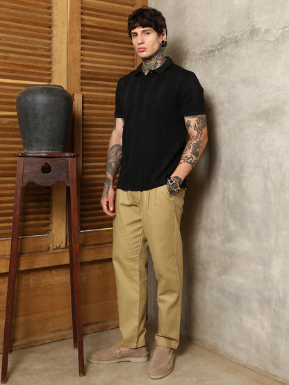 Bi-Panel Polo T-Shirt