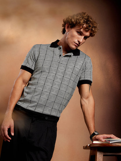 Optical-Illusion Polo T-Shirt