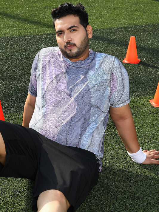 Lined-Dye Activewear T-Shirt