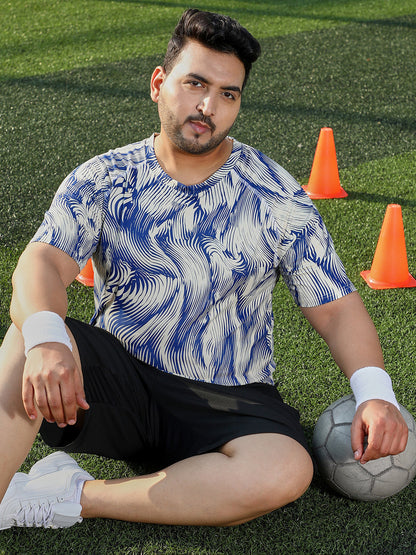 Abstract-Stroke Activewear T-Shirt